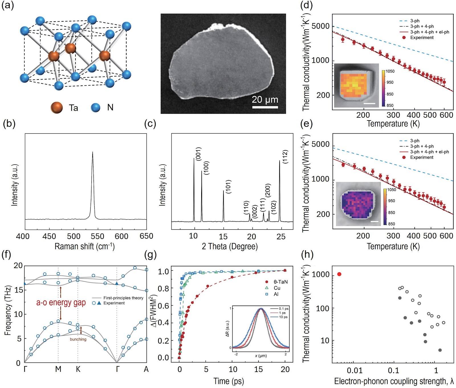 θ-TaN: Redefining the Thermal Conductivity Limit of Metallic Materials