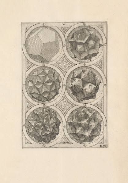 Perspectiva Corporum Regularium Perspective of regular solids Pl19 1568