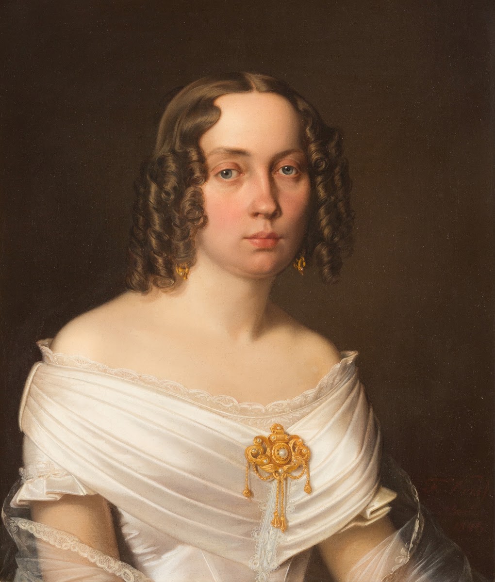 Portrait Of An Elegant Lady 1846