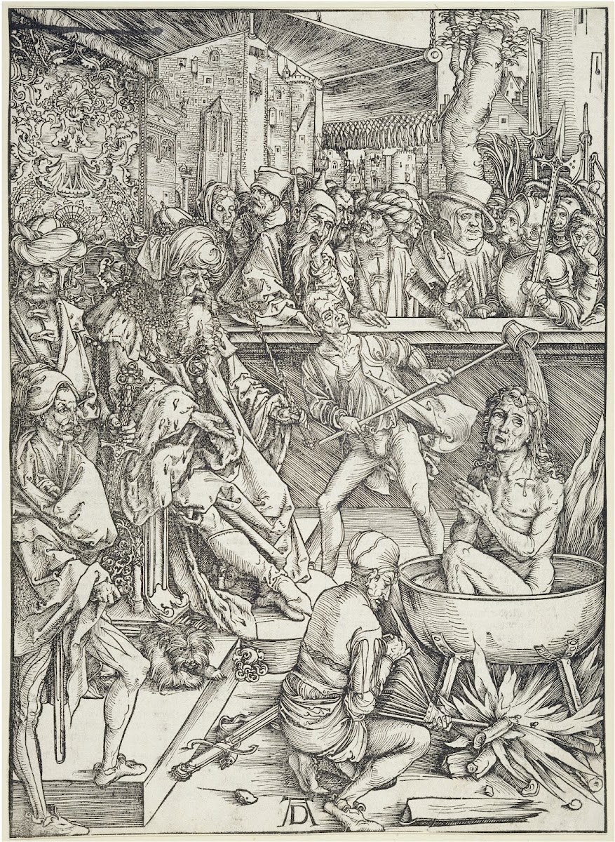 Die Marter des Evangelisten Johannes aus der Folge der Apokalypse Urausgabe Deut