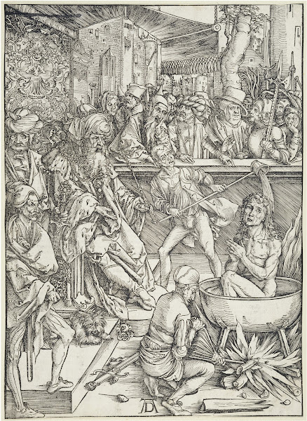 Die Marter des Evangelisten Johannes aus der Folge der Apokalypse Urausgabe Deut