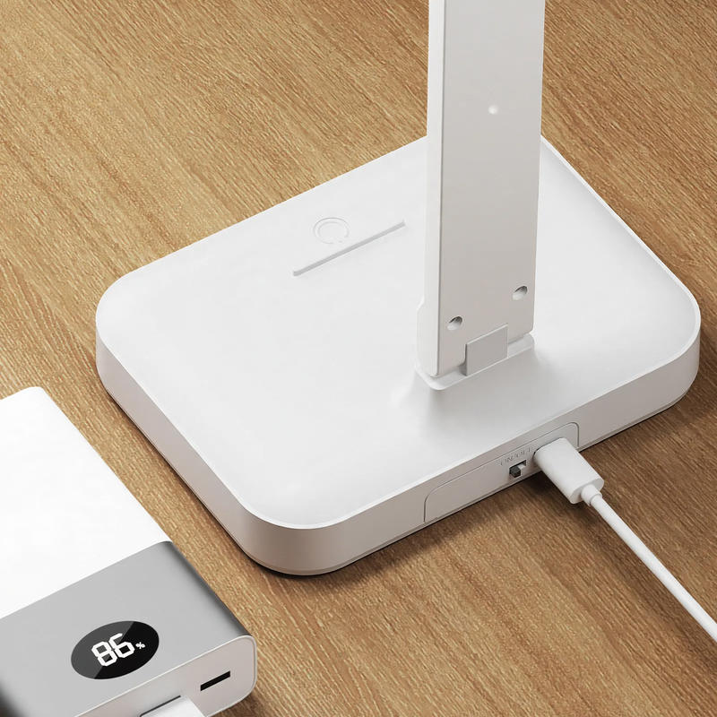 LED desk lamp with pen holder and eye protection
