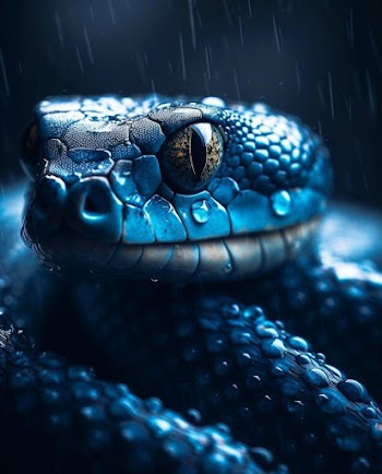 Blue Snake Picture