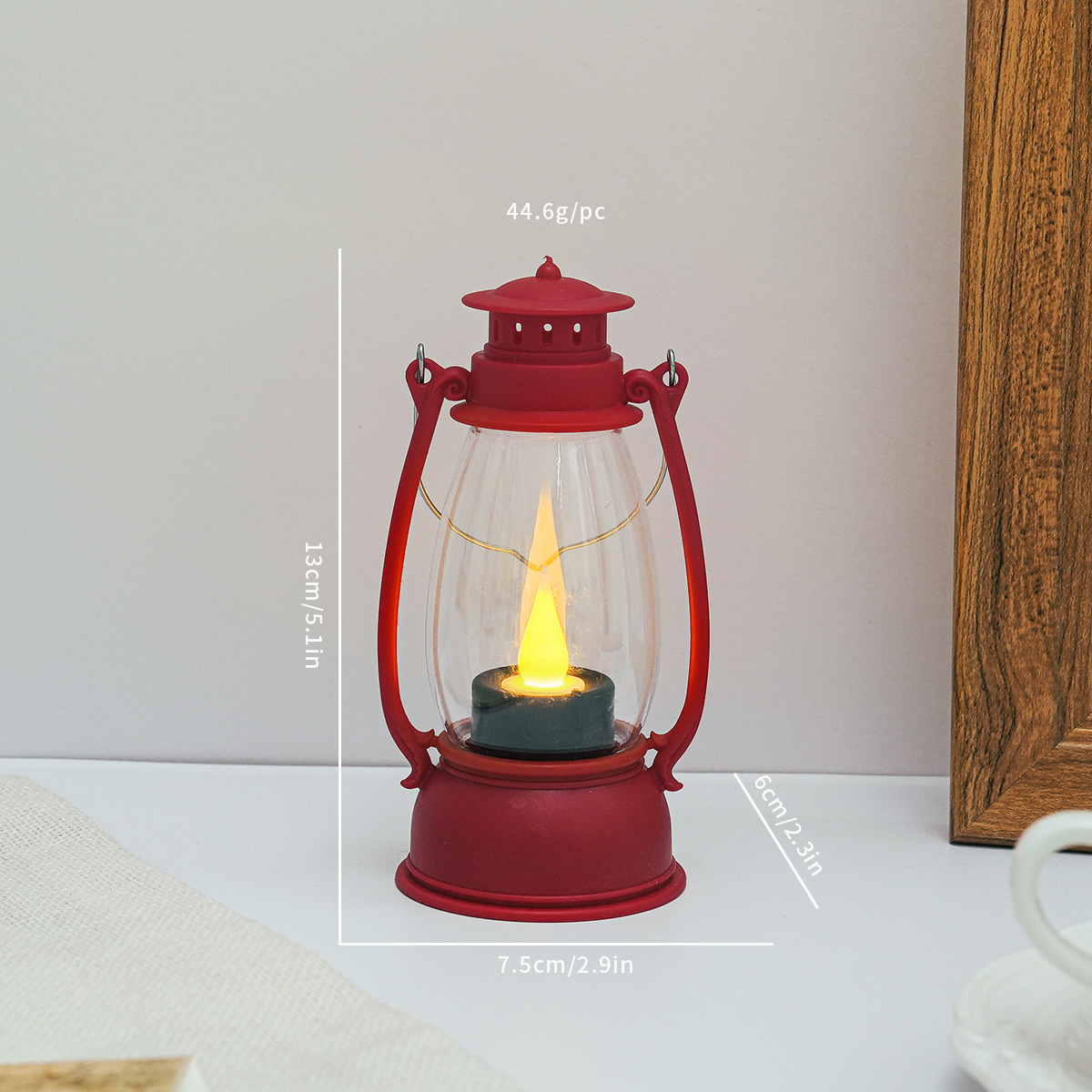 Dekorative LED-Laterne im Vintage-Stil
