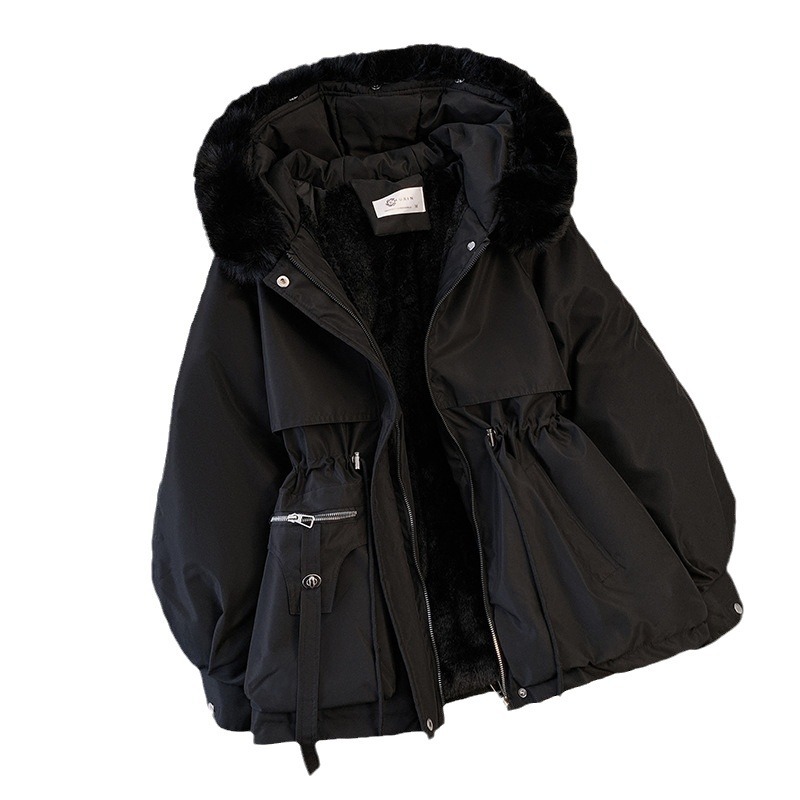 Damen-Winterjacke, tailliert, gefüttert, kurz