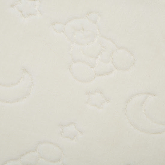 Children's blanket Twins Bear Hugs 100x80 (velour) ecru