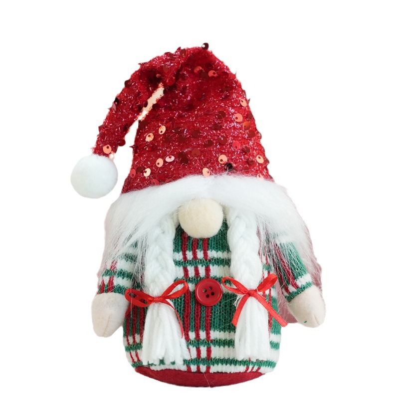 Christmas Gnome Decoration Figure, Fleece Material