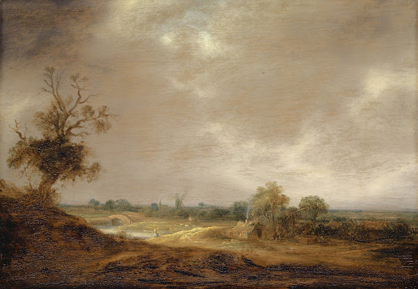 Landscape with Water Course and Farm 1641