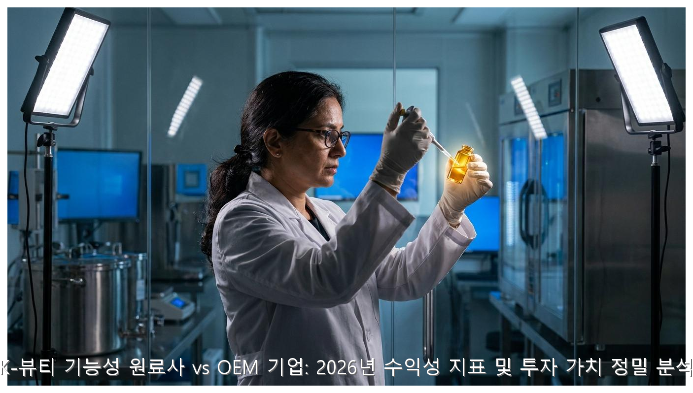 K-뷰티 원료주 vs OEM 수익성 분석 핵심 안내 및 분석 인포그래픽 (2)