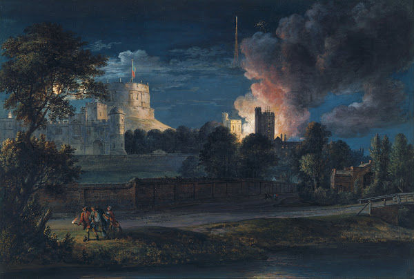 Windsor Castle from Datchet Lane on a rejoicing night 1768