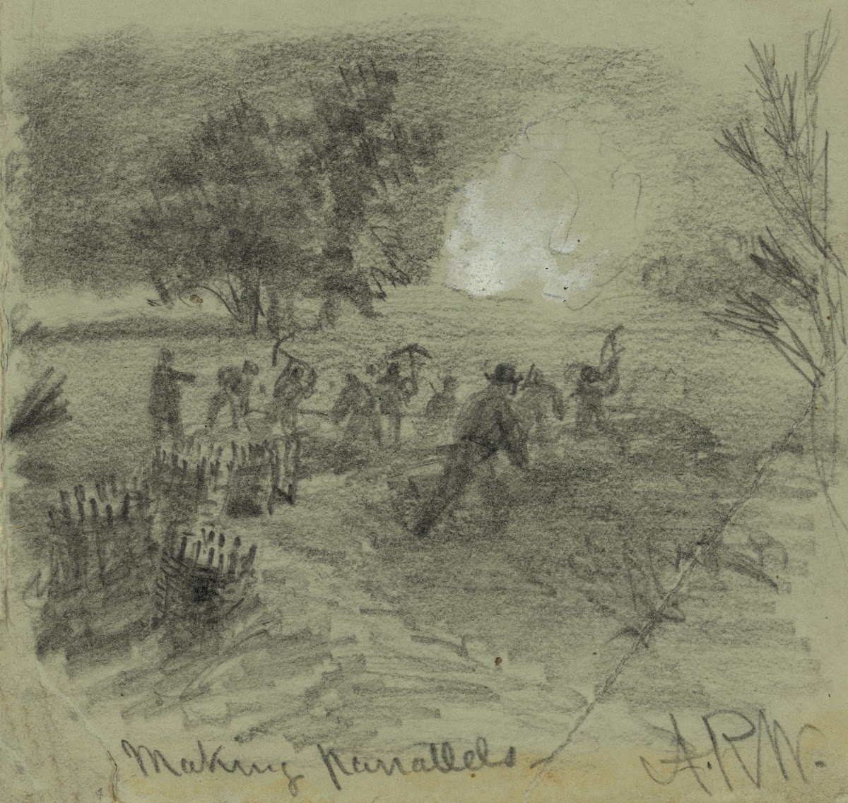 Making parrallels 1864