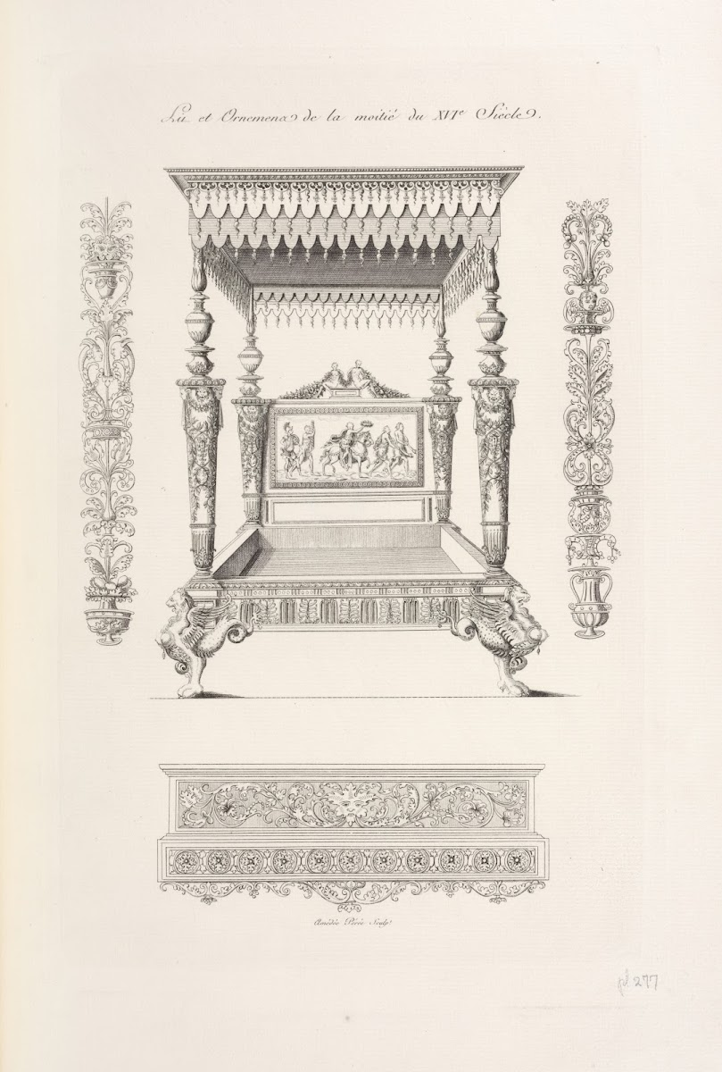 Lit et ornemens de la moitié du XVIe siècle 1839
