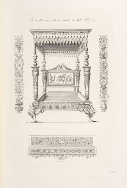 Lit et ornemens de la moitié du XVIe siècle 1839