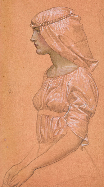 Study for St Dorothea and Her Two Sisters Refusing to Worship the Idol 1901