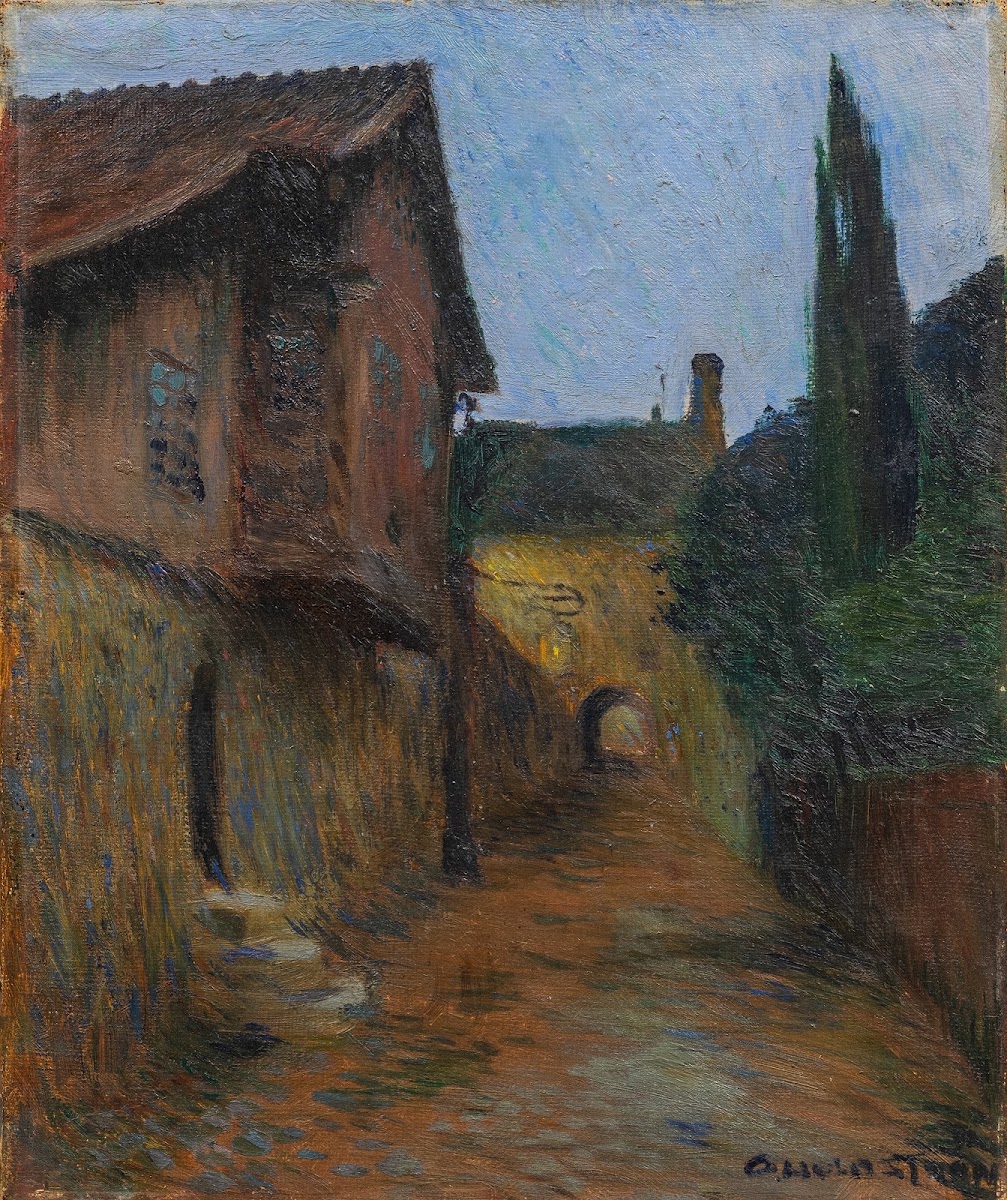 Street in Visby before 1902