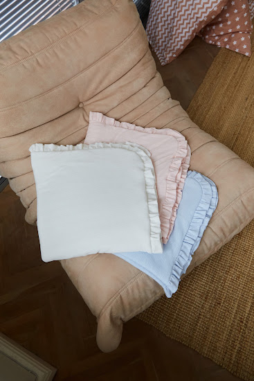 Конверт - плед на выписку Twins Softie 90x90 интерлок голубой