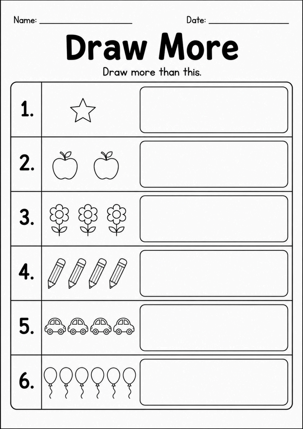 Draw More Worksheet