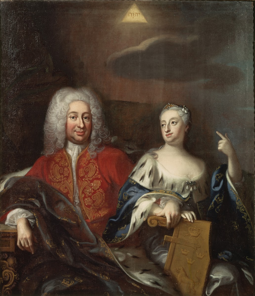 Fredrik I 1676 1751 King of Sweden and his consort Ulrika Eleonora the Younger 1