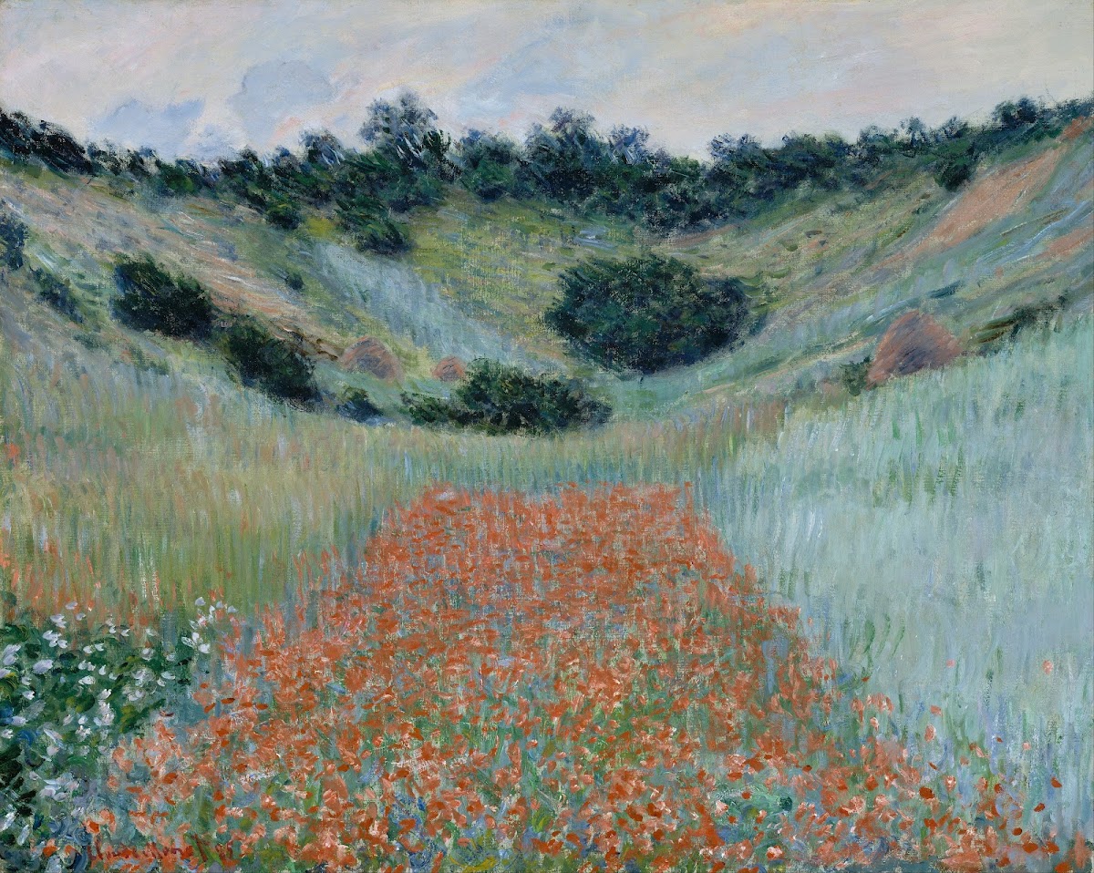 Poppy Field in a Hollow near Giverny 1885