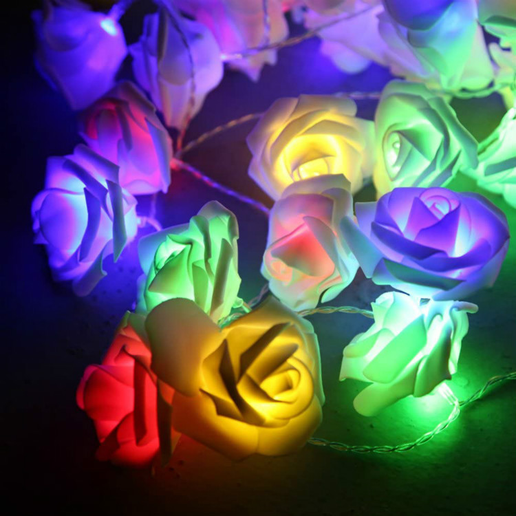 LED Rose String Lights for Romantic Decoration