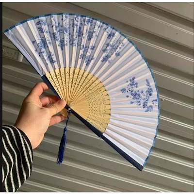 Quạt Cổ Trang Vải Lụa | Phong Cách Cổ Điển Xinh Xắn 22