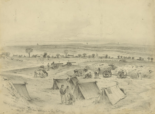 View of Centreville Va Bull Run battlefield in the distance Aug 1863 1863