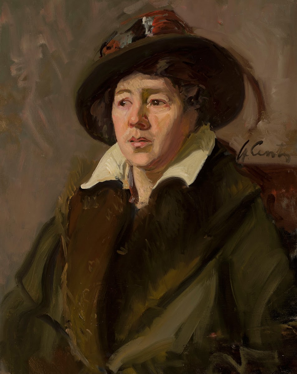 Portrait of a woman in a hat 1915