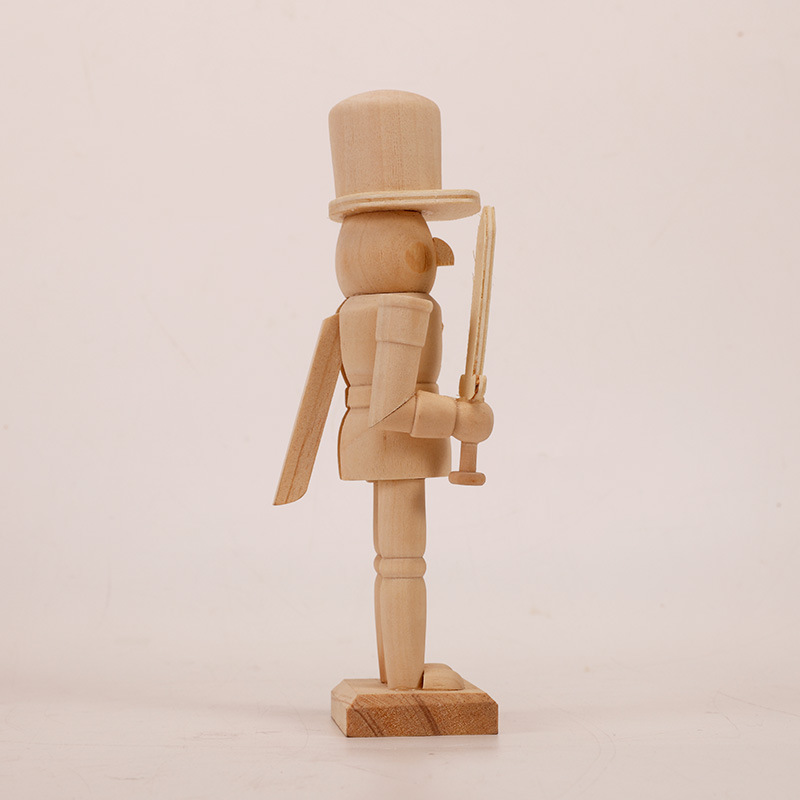 Nussknacker-Figur aus Holz, 20 cm, zum Selbstgestalten