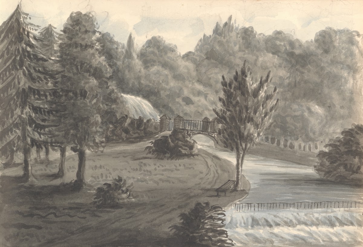 In the Garden at Eastnor Castle September 29 1829 1829