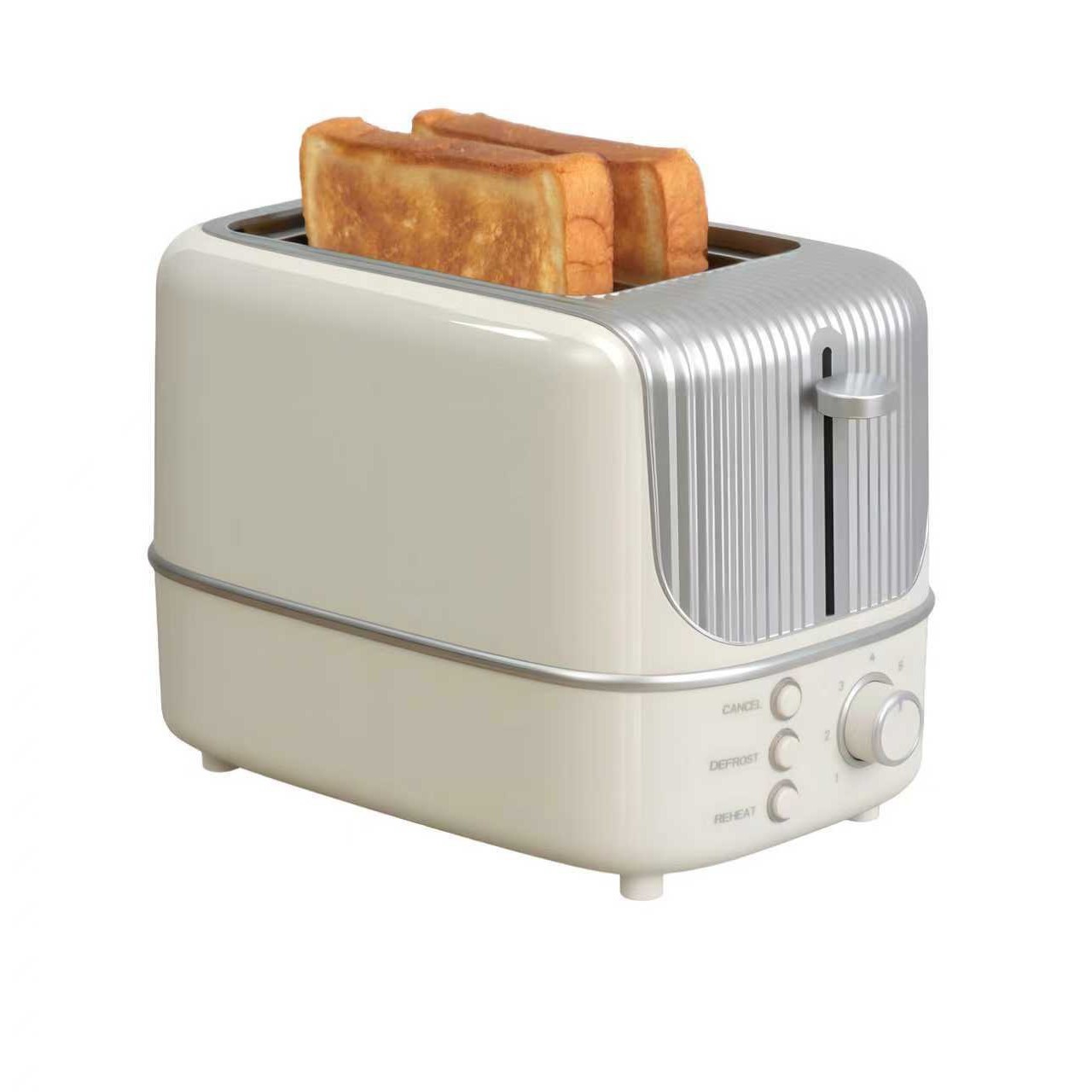 Toaster mit Funktionen Heizen, Rösten und Auftauen