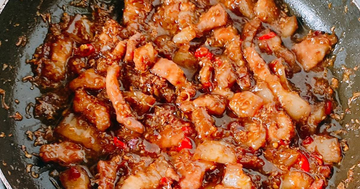 Thịt kho mắm ruốc