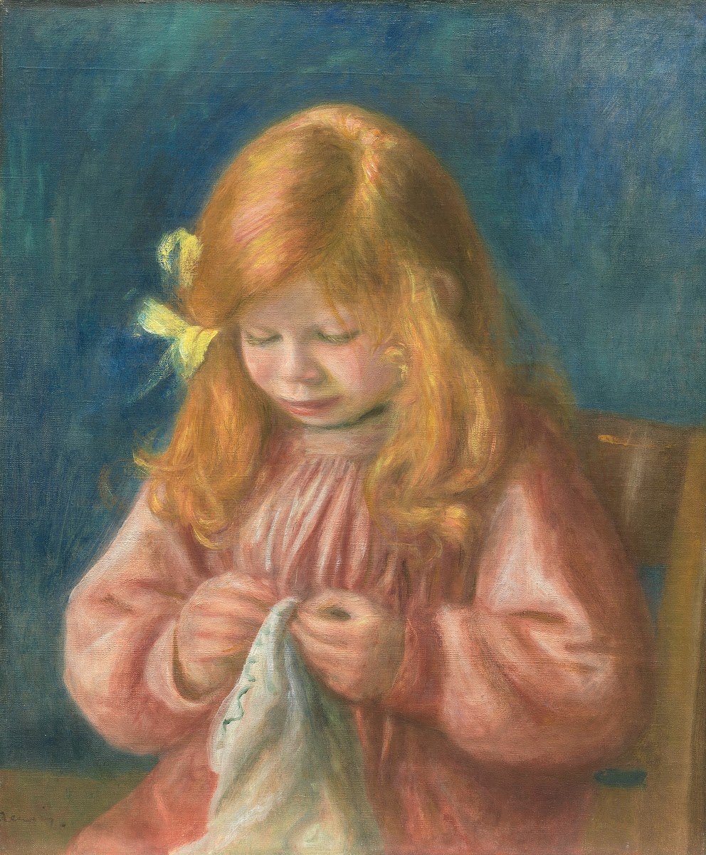 Jean Renoir Sewing 1899 1900