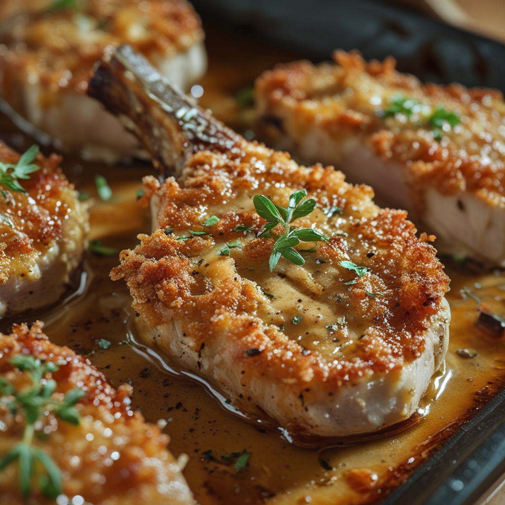 Crispy Parmesan Crusted Pork Chops - Easy Homemade Weeknight Dinner