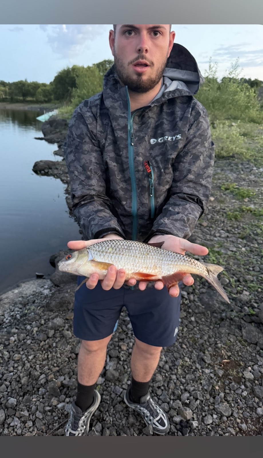 James Rafferty with a Perch