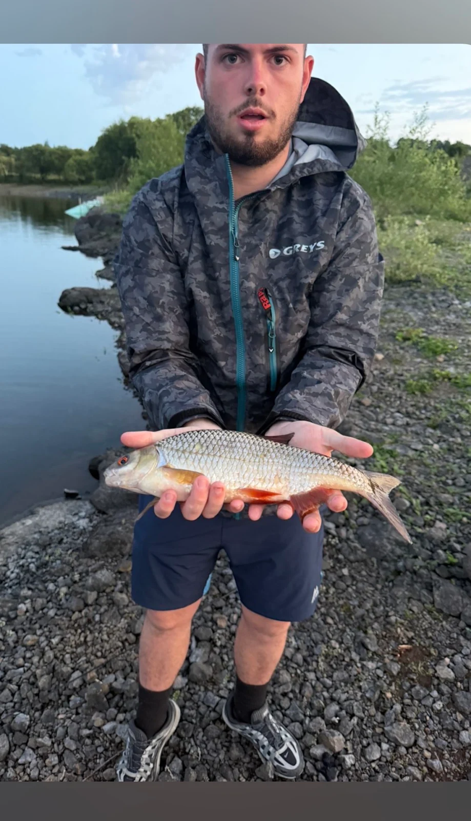 James Rafferty with a Perch