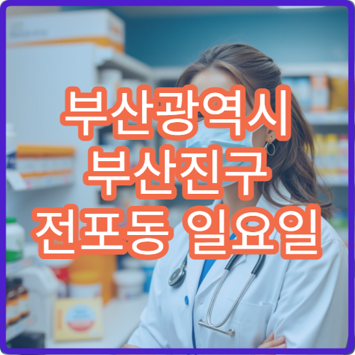 부산광역시 부산진구 전포동 일요일 영업 약국 안내