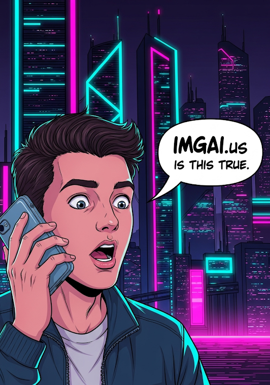 Man Questions Futuristic Company