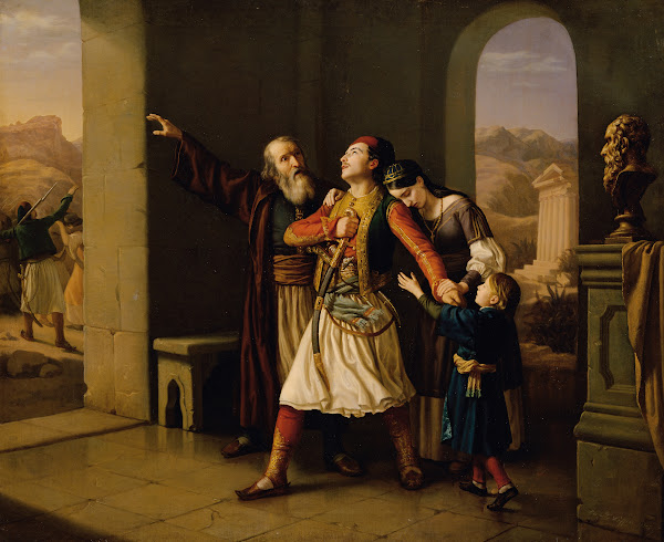 Ein griechischer Krieger nimmt Abschied 1847