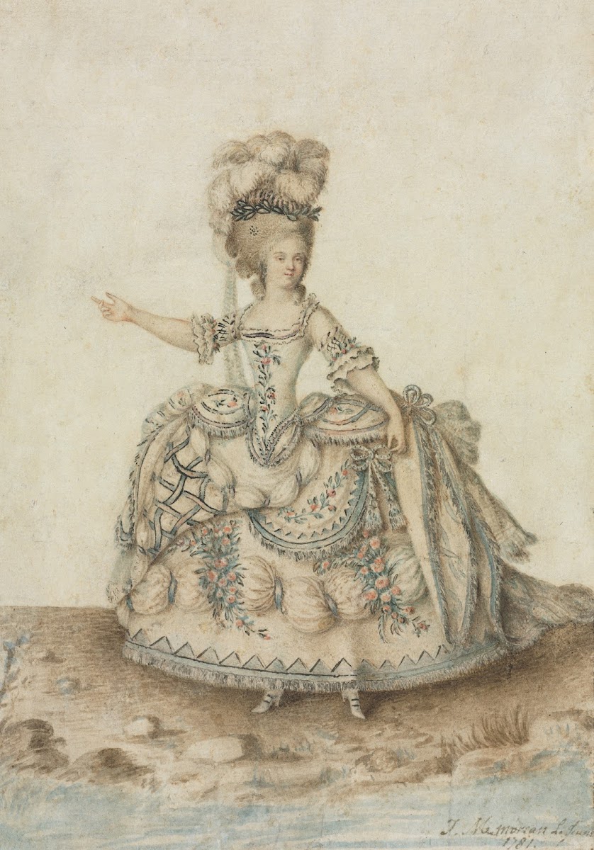 Costume Study for Opera Singer 1781