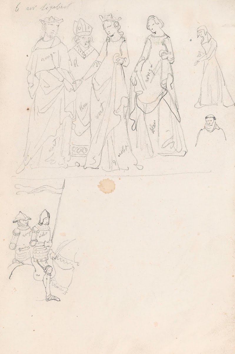King Dagobert I and Other Figures