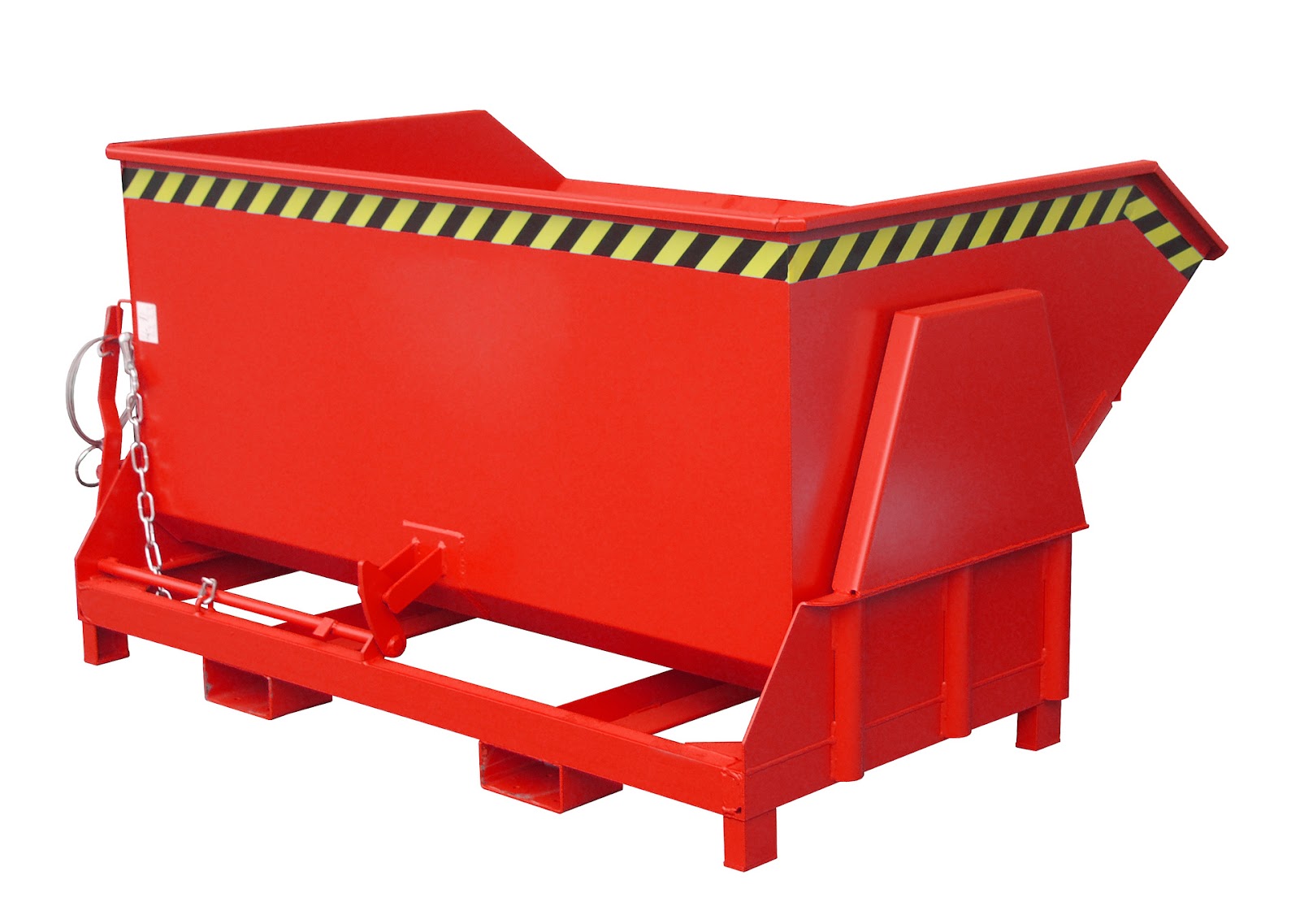 Kiepcontainer BK 150, gelakt, Vuurrood