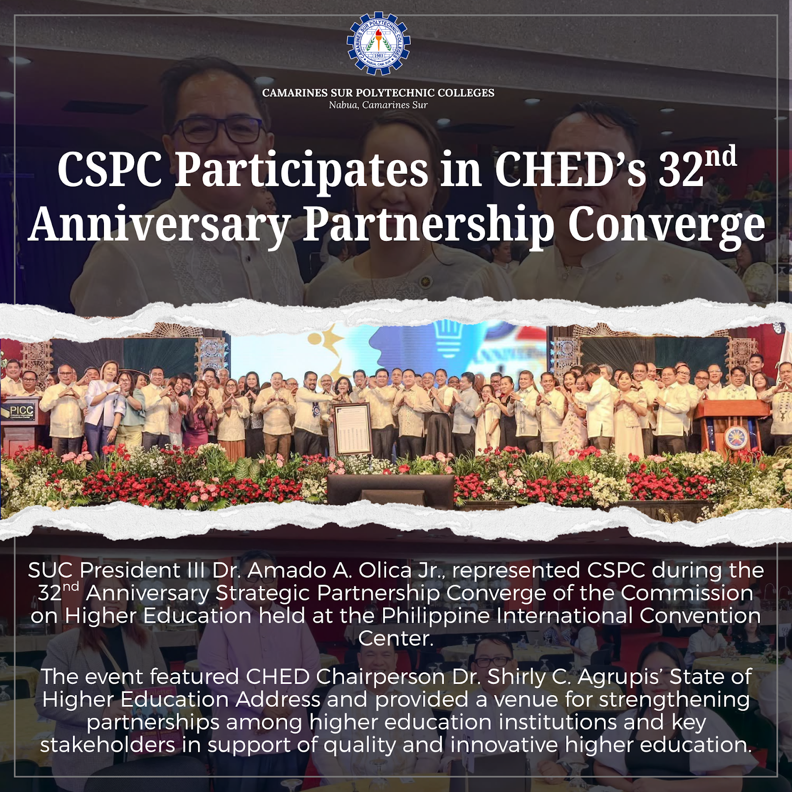 𝗖𝗦𝗣𝗖 𝗝𝗢𝗜𝗡𝗦 𝗖𝗛𝗘𝗗’𝗦 𝟯𝟮𝗡𝗗 𝗔𝗡𝗡𝗜𝗩𝗘𝗥𝗦𝗔𝗥𝗬 𝗦𝗧𝗥𝗔𝗧𝗘𝗚𝗜𝗖 𝗣𝗔𝗥𝗧𝗡𝗘𝗥𝗦𝗛𝗜𝗣 𝗖𝗢𝗡𝗩𝗘𝗥𝗚𝗘