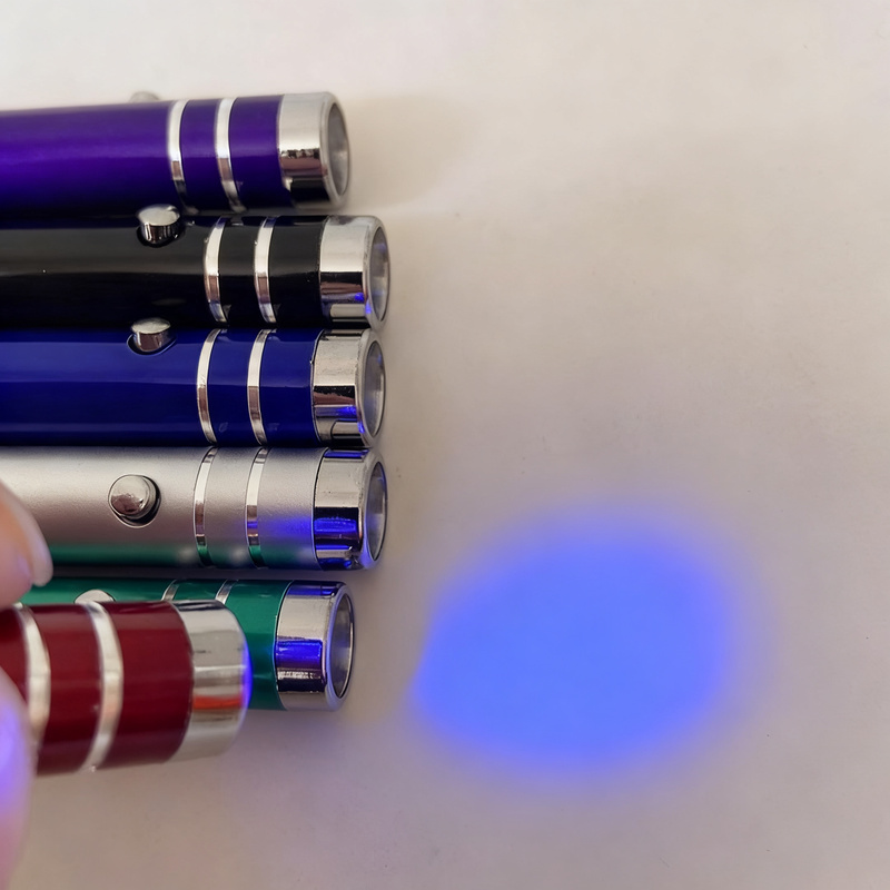 UV flashlight with aluminum housing