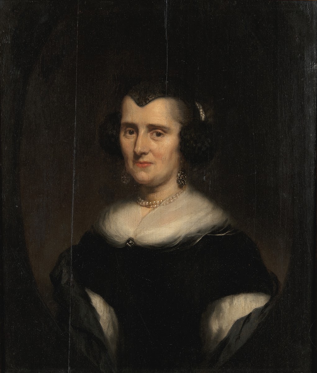 Bust Length Portrait of a Middle Aged Woman 1670s