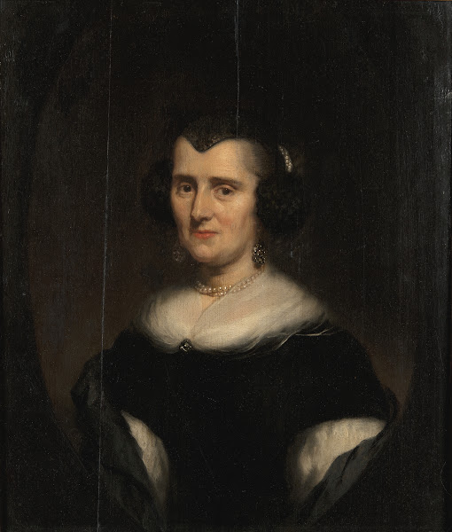Bust Length Portrait of a Middle Aged Woman 1670s