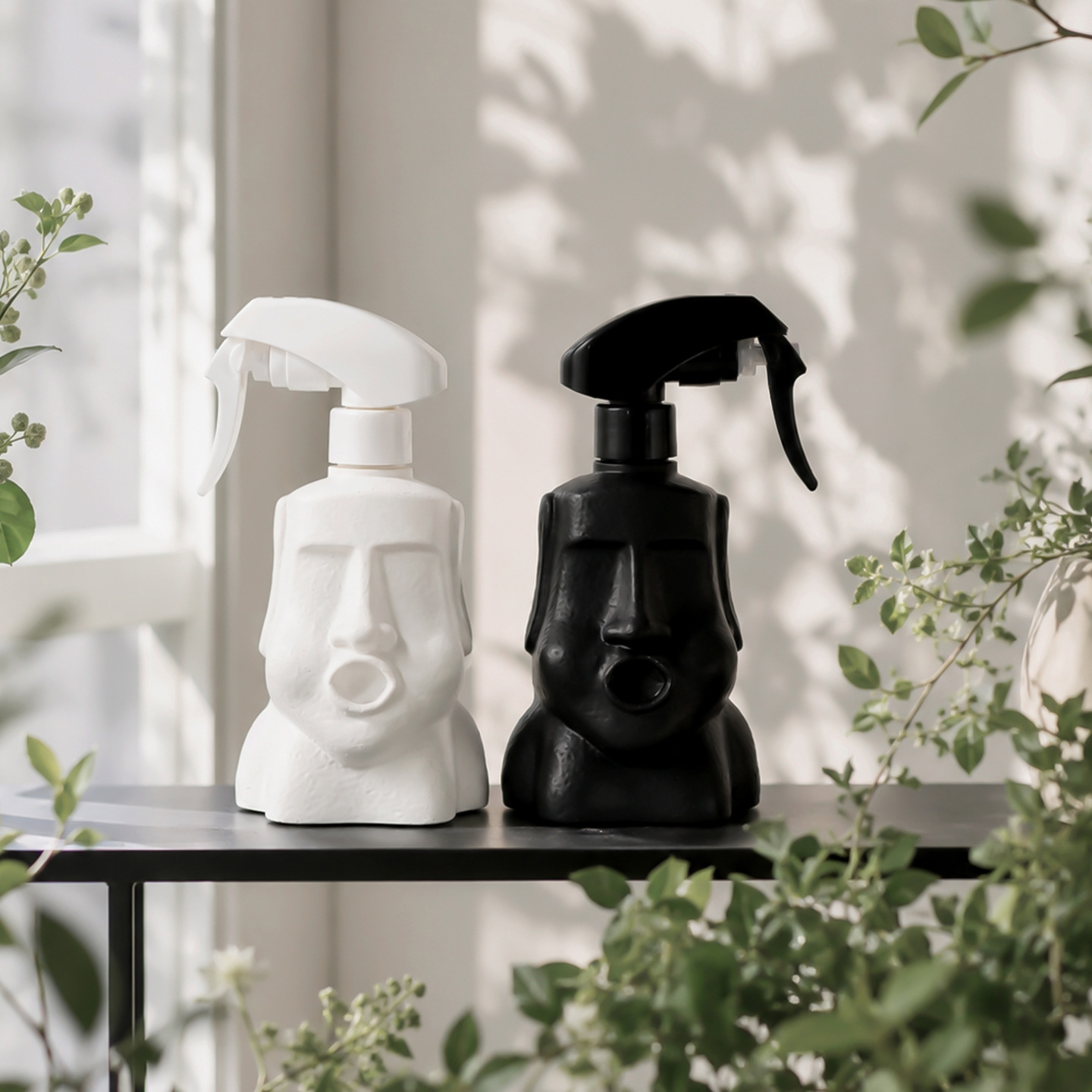 Moai Garden Plant Sprayer with Flower Head