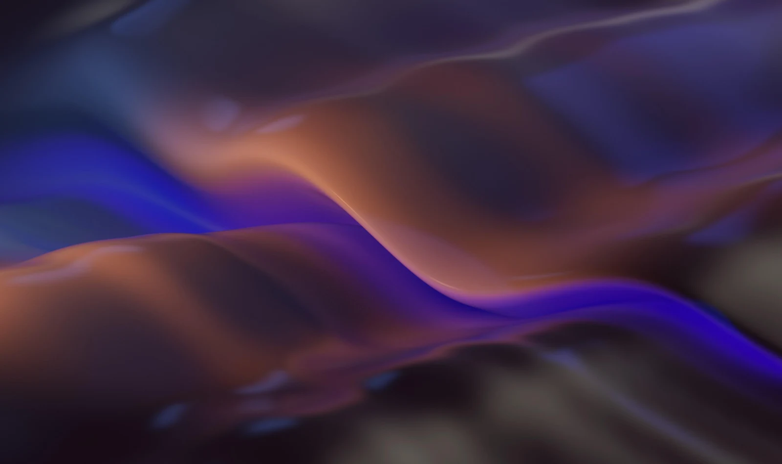 Abstract Flowing Fluid Waves - Digital 3D Render 2K Wallpaper (3640x2160)