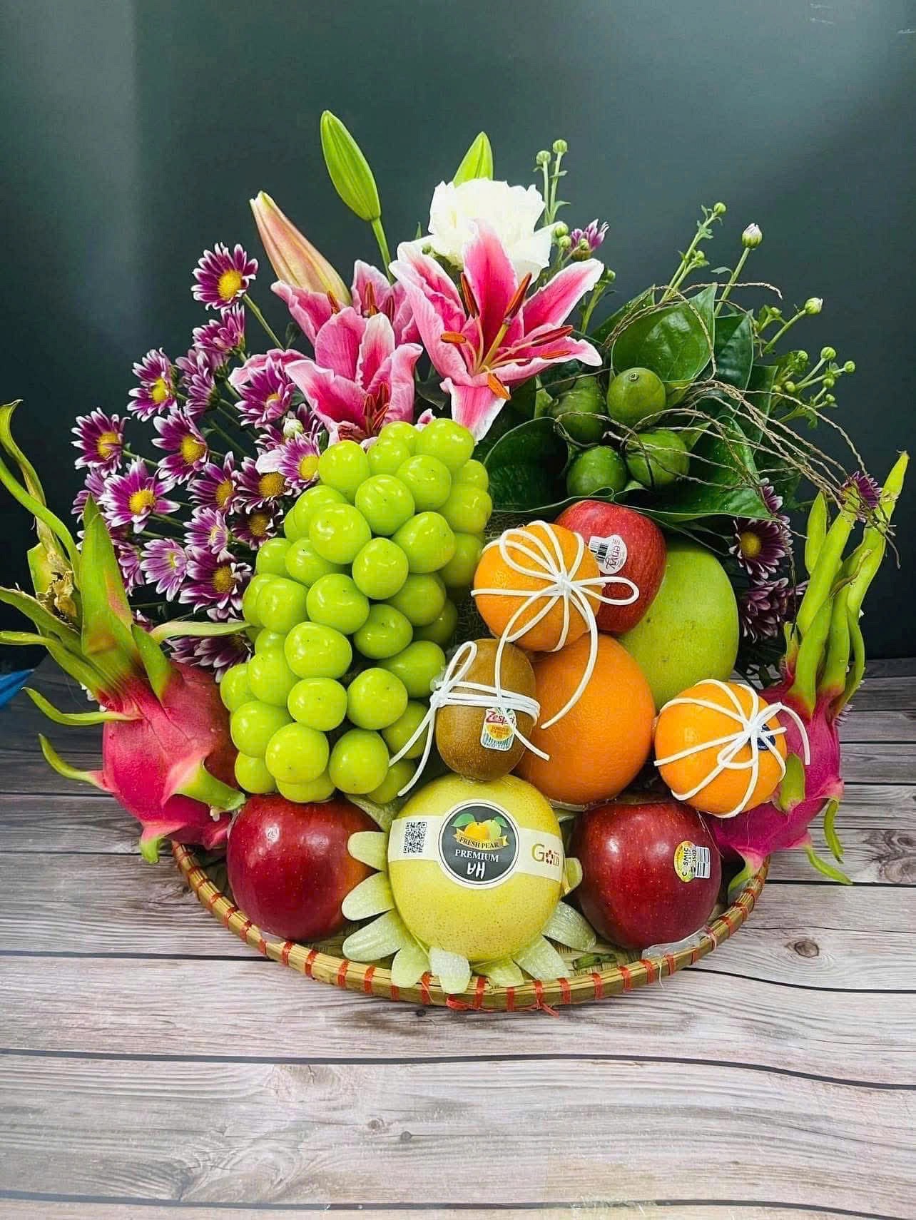 Mẹt lễ dâng hương nk105