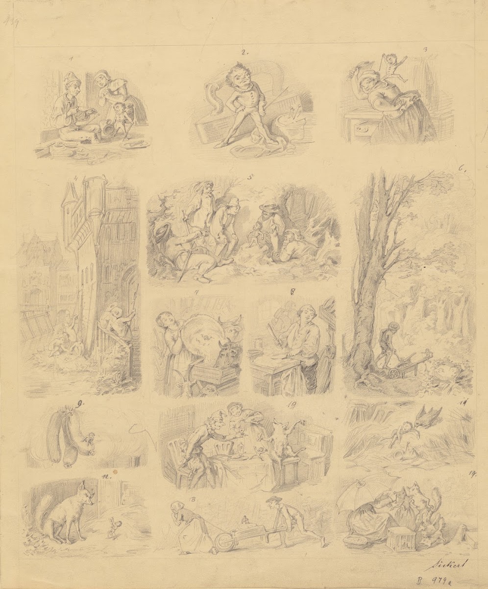 Fourteen Scenes Related to the Tale of Tom Thumb 1851