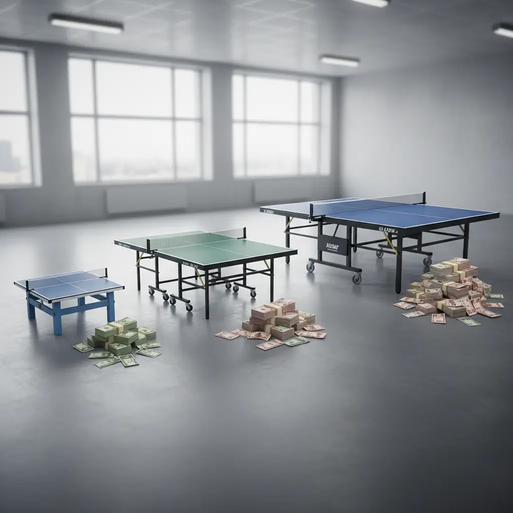 Kisaran Harga Meja Pingpong Berdasarkan Ukuran